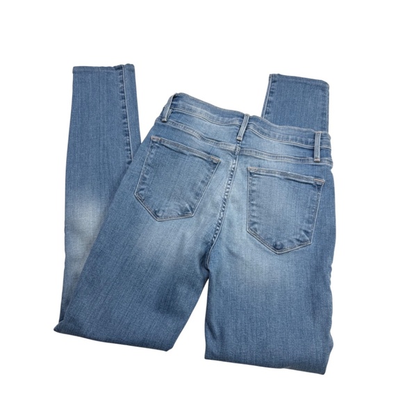 Frame Le High Skinny Jeans Light Wash Europa Stretch Denim Size 25 - Picture 2 of 13